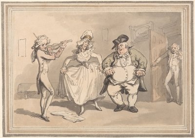 Comforts of Bath- Privépraktijk Voor het Bal door Thomas Rowlandson